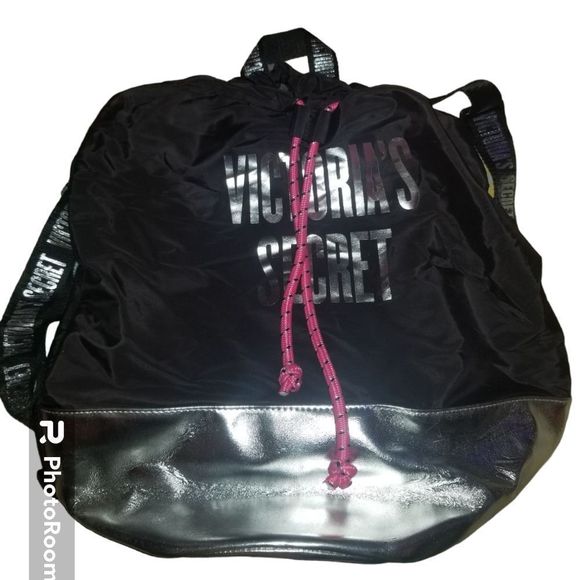 Victoria's Secret Backpack Bucket Style With Drawstring Closure - Picture 3 of 7